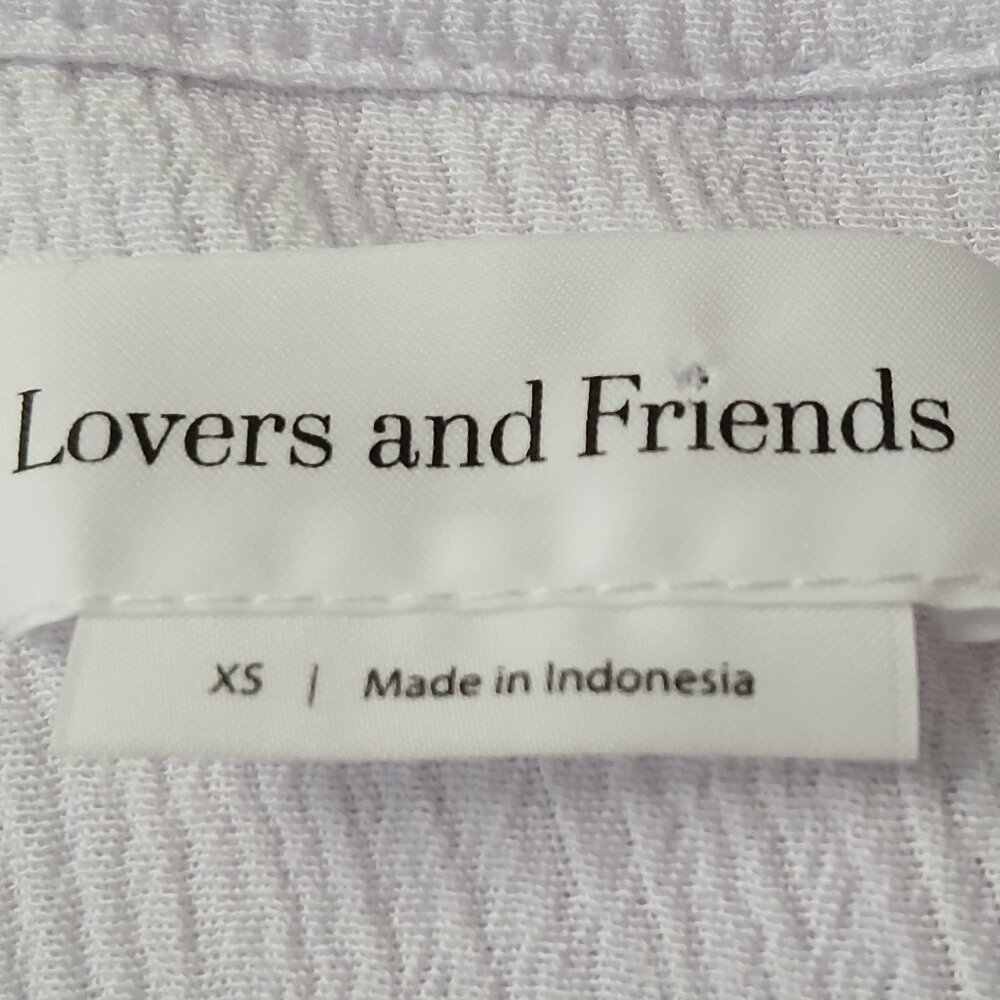 Lover's & Friends Whitney Beach Shirt in Coconut White Size XS - Picture 8 of 8